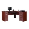 Magellan 59"W L-Shape Corner Desk, Classic Cherry
