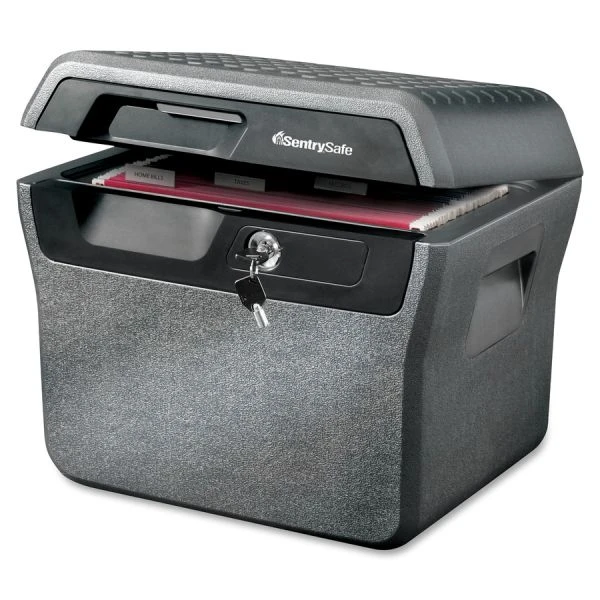 Sentry Safe Waterproof Fire-Resistant File, .65 Ft3, 16 5/8 X 13 7/8 X 14 1/8, Charcoal Gray 1 Sentry Safe Waterproof Fire-Resistant File, .65 Ft3, 16 5/8 X 13 7/8 X 14 1/8, Charcoal Gray