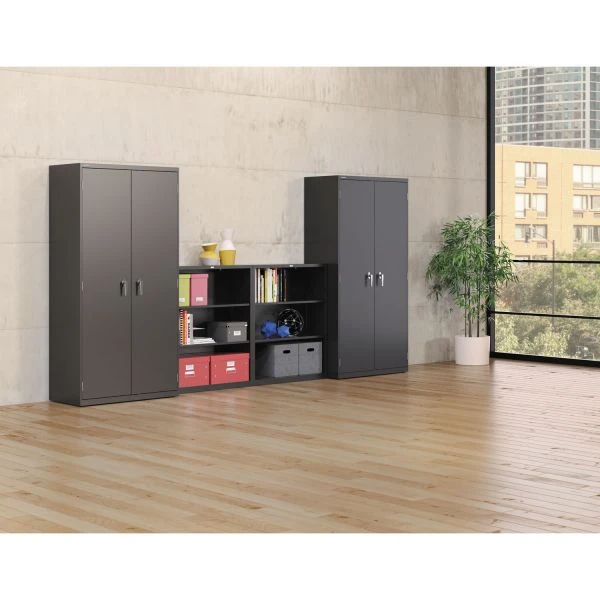 HON Assembled Storage Cabinet, 36w X 18.13d X 71.75h, Charcoal 3 HON Assembled Storage Cabinet, 36w X 18.13d X 71.75h, Charcoal - Image 3