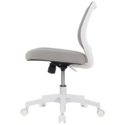 Adley Mesh/Fabric Low-Back Task Chair, Gray/White, BIFMA Certified -office furniture sale e557b9741cd8ad1a523809156d2f08afc6