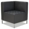 Alera QUB Series Corner Sectional, 26.38w X 26.38d X 30.5h, Black