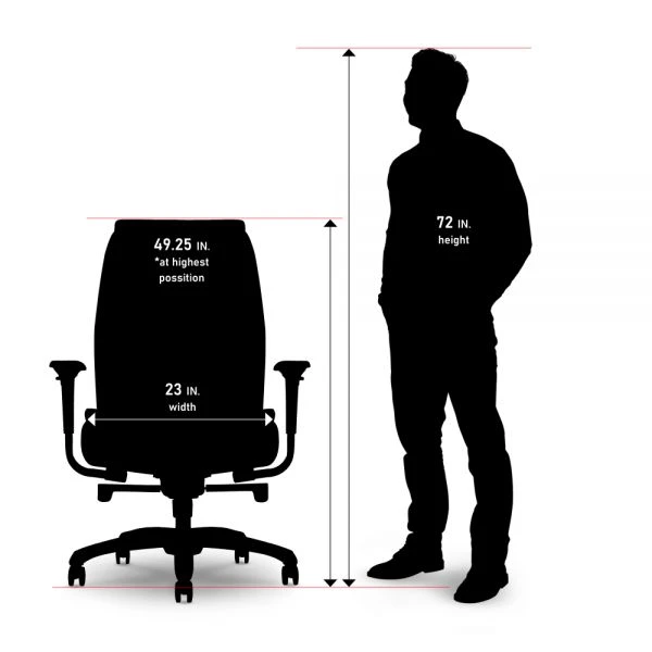 Shaquille O'Neal Nereus Ergonomic Bonded Leather High-Back Executive Chair, Black 4 Shaquille O'Neal Nereus Ergonomic Bonded Leather High-Back Executive Chair, Black - Image 4