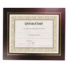 NuDell Leatherette Document Frame, 8.5 X 11, Burgundy, Pack Of Two