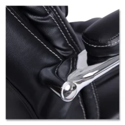 Alera Maxxis Series Big/Tall Bonded Leather Chair, Supports 500 Lb, 21.42" To 25" Seat Height, Black Seat/Back, Chrome Base -office furniture sale e7db32210a5a37adacfa08b5e920185179