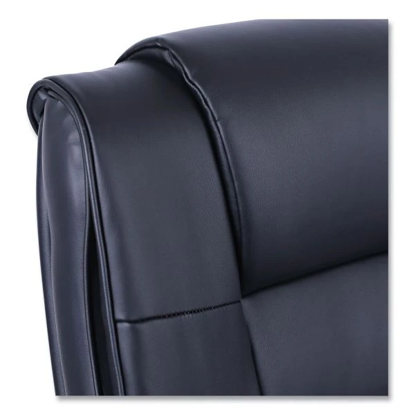 Alera Ravino Big/Tall High-Back Bonded Leather Chair, Headrest, Supports 450 Lb, 20.07" To 23.74" Seat, Black, Chrome Base 11 Alera Ravino Big/Tall High-Back Bonded Leather Chair, Headrest, Supports 450 Lb, 20.07" To 23.74" Seat, Black, Chrome Base - Image 11