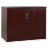 Lorell Essentials Srs Mahogany Storage Cabinet