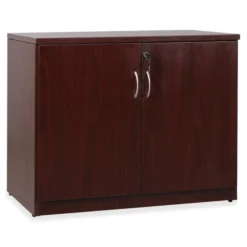 Lorell Essentials Srs Mahogany Storage Cabinet