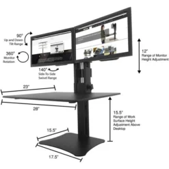 Victor DC350 Dual Monitor Sit-Stand Desk Converter 25 Victor DC350 Dual Monitor Sit-Stand Desk Converter -office furniture sale ea46ed4b0987592a4f000bc8b54d5206f2