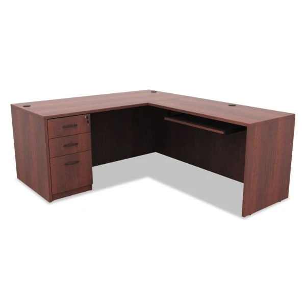 Alera Valencia Series Full Pedestal File, Left/Right, 3-Drawers: Box/Box/File, Legal/Letter, Cherry, 15.63" X 20.5" X 28.5" 8 Alera Valencia Series Full Pedestal File, Left/Right, 3-Drawers: Box/Box/File, Legal/Letter, Cherry, 15.63" X 20.5" X 28.5" - Image 8