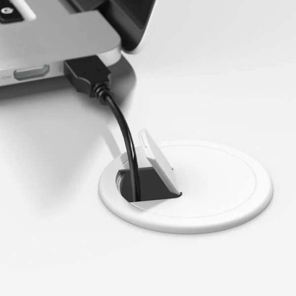 Bush Business Furniture Studio A 36W Small Computer Desk With 3 Drawer Mobile File Cabinet In White 3 Bush Business Furniture Studio A 36W Small Computer Desk With 3 Drawer Mobile File Cabinet In White - Image 3