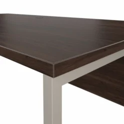 Bush Business Furniture Hybrid 72W X 36D L Shaped Table Desk With Metal Legs In Black Walnut -office furniture sale ea9f383f06656bf33ebdc41c2cc0bb924a