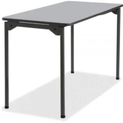 Iceberg Maxx Legroom Wood Folding Table, Rectangular Top, 48 X 24 X 29.5, Gray/Charcoal 5 Iceberg Maxx Legroom Wood Folding Table, Rectangular Top, 48 X 24 X 29.5, Gray/Charcoal -office furniture sale ead423528c570872a8d3c4af255f1310a6