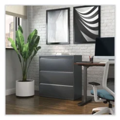 Alera Lateral File, 3 Legal/Letter/A4/A5-Size File Drawers, Charcoal, 36" X 18.63" X 40.25" -office furniture sale eaf8972030920df996c67075cbd1b29599