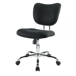 Jancy Mesh Low-Back Task Chair, Black/Chrome, BIFMA Certified