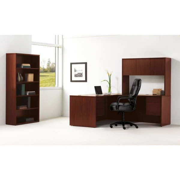 HON 10500 Series Laminate Bookcase, Five-Shelf, 36w X 13.13d X 71h, Mahogany 3 HON 10500 Series Laminate Bookcase, Five-Shelf, 36w X 13.13d X 71h, Mahogany - Image 3