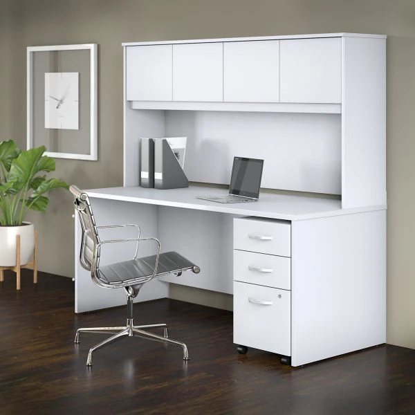 Bush Business Furniture Studio C 72W X 30D Office Desk With Hutch And Mobile File Cabinet 4 Bush Business Furniture Studio C 72W X 30D Office Desk With Hutch And Mobile File Cabinet - Image 4