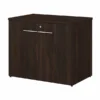 Bush Business Furniture Office 500 36W Storage Cabinet With Doors In Black Walnut - Assembled