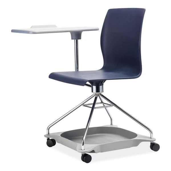 NPS CoGo Mobile Tablet Chair, Supports Up To 440 Lb, 18.75" Seat Height, Blue Seat/Back, Chrome Frame, Ships In 1-3 Business Days 3 NPS CoGo Mobile Tablet Chair, Supports Up To 440 Lb, 18.75" Seat Height, Blue Seat/Back, Chrome Frame, Ships In 1-3 Business Days - Image 3