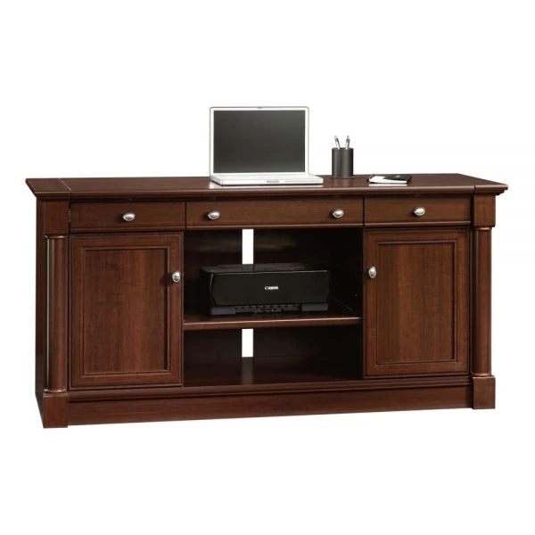 Sauder Palladia Collection 62"W Computer Credenza With Slide-Out Desktop, Select Cherry 1 Sauder Palladia Collection 62"W Computer Credenza With Slide-Out Desktop, Select Cherry