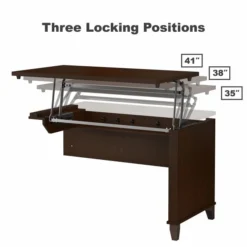 Bush Furniture Somerset 72W 3 Position Sit To Stand L Shaped Desk With Hutch In Mocha Cherry -office furniture sale ecf4b572c1b696b3ad08a48807e411e463
