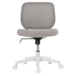 Adley Mesh/Fabric Low-Back Task Chair, Gray/White, BIFMA Certified -office furniture sale edcc1e1b2dc0cde482ba3968fed9319882
