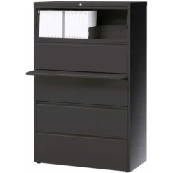 Lorell Lateral File, Legal/Letter/A4, 42" Wide, Charcoal 9 Lorell Lateral File, Legal/Letter/A4, 42" Wide, Charcoal -office furniture sale eed83fe6264e93277d4e0ee4f60788b473