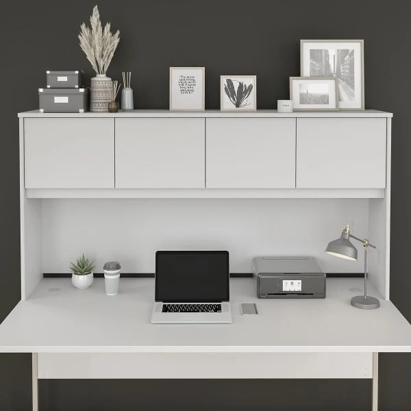 Bush Business Furniture Hybrid 72W Desk Hutch In White 7 Bush Business Furniture Hybrid 72W Desk Hutch In White - Image 7