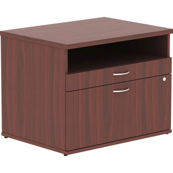 Lorell Relevance Series Mahogany Laminate Office Furniture Credenza - 2-Drawer 1 Lorell Relevance Series Mahogany Laminate Office Furniture Credenza - 2-Drawer