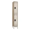 Safco Double-Tier Locker, 12w X 18d X 78h, Two-Tone Tan