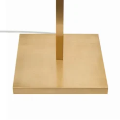 Basso 3-Light Torchiere Floor Lamp With Fabric Shade In Brass/White -office furniture sale ef487bea8d9d75fdc3f631bd3a6e9c5c2f