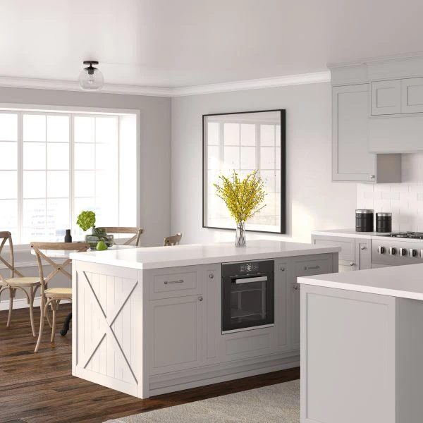 Bartlett 9" Wide Semi Flush Mount With Glass Shade In Matte Black/Seeded 6 Bartlett 9" Wide Semi Flush Mount With Glass Shade In Matte Black/Seeded - Image 6