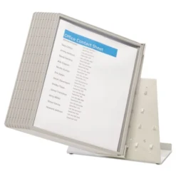 Durable VARIO Antimicrobial Reference Desktop System, 10 Panels -office furniture sale efa0fc1eaec9eaafeb531eb204b3720872