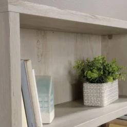 Sauder Optimum Bookcase, 73-1/2"H, 5 Shelves, Chalked Chestnut -office furniture sale efc4f186af81b6ff1eaeb9bde580001bfd