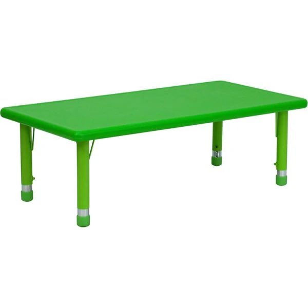 Wren 24"W X 48"L Rectangular Natural Plastic Height Adjustable Activity Table 1 Wren 24"W X 48"L Rectangular Natural Plastic Height Adjustable Activity Table