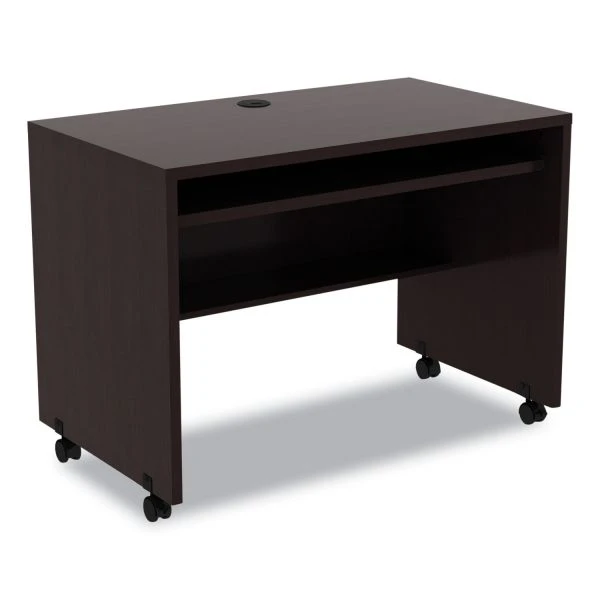 Alera Valencia Series Mobile Workstation Desk, 41.38" X 23.63" X 30", Espresso 1 Alera Valencia Series Mobile Workstation Desk, 41.38" X 23.63" X 30", Espresso