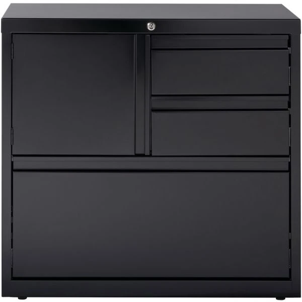 Lorell 3 Drawer Lateral File Cabinet, Letter/Legal/A4, 30" Wide, Black 9 Lorell 3 Drawer Lateral File Cabinet, Letter/Legal/A4, 30" Wide, Black - Image 9