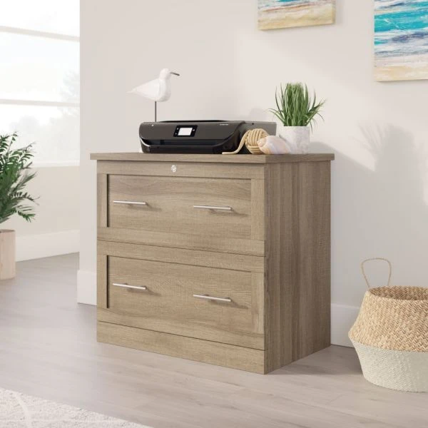 2-Drawer 30"W Lateral File Cabinet, Spring Oak 8 2-Drawer 30"W Lateral File Cabinet, Spring Oak - Image 8