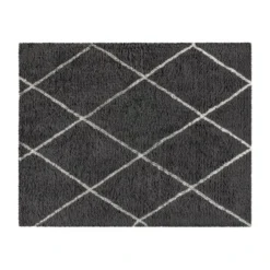 Roxy Shag Style Diamond Trellis Area Rug - 8' X 10' - Charcoal/Ivory Polyester (PET) 5 Roxy Shag Style Diamond Trellis Area Rug - 8' X 10' - Charcoal/Ivory Polyester (PET) -office furniture sale f0fbc05b5a623a4d5e0758baed7091c5fa