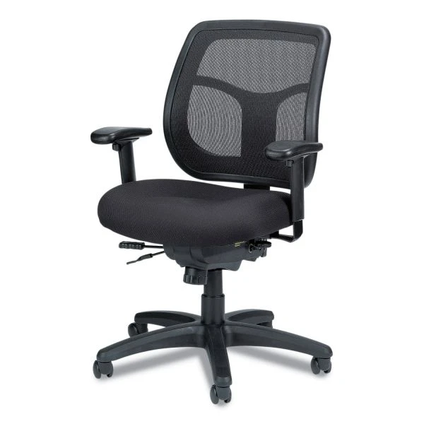 Eurotech Apollo Multi-Function Mesh Task Chair, Supports Up To 250 Lb, 18.9" To 22.4" Seat Height, Silver Seat/Back, Black Base 3 Eurotech Apollo Multi-Function Mesh Task Chair, Supports Up To 250 Lb, 18.9" To 22.4" Seat Height, Silver Seat/Back, Black Base - Image 3