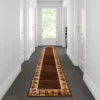 Williams Collection 2' X 11' Brown Western Inspired Runner Area Rug For Indoor Use