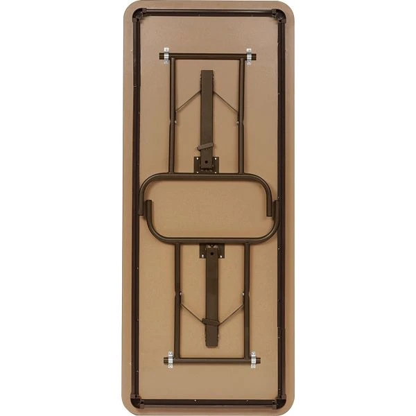 Iceberg OfficeWorks Commercial Wood-Laminate Folding Table, Rectangular Top, 60w X 18w X 29h, Mahogany 2 Iceberg OfficeWorks Commercial Wood-Laminate Folding Table, Rectangular Top, 60w X 18w X 29h, Mahogany - Image 2