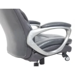 Serta Smart Layers Arlington AIR Ergonomic Bonded Leather High-Back Executive Chair, Dark Gray/Silver -office furniture sale f20575d95252f6513caf243cad5c90877e