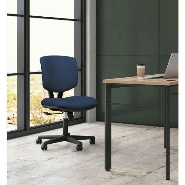 HON Volt Series Task Chair, Supports Up To 250 Lb, 18" To 22.25" Seat Height, Navy Seat/Back, Black Base 7 HON Volt Series Task Chair, Supports Up To 250 Lb, 18" To 22.25" Seat Height, Navy Seat/Back, Black Base - Image 7