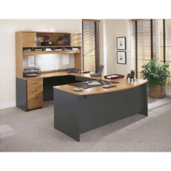 Bush Business Furniture Series C: Natural Cherry 3 Drawer Mobile Pedestal - Assembled -office furniture sale f32bbd4a38f8c80744edd1fcf9b3b214d5