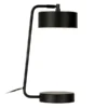 Wegner 18.5" Tall Integrated LED Table Lamp With Metal Shade In Blackened Bronze/Blackened Bronze