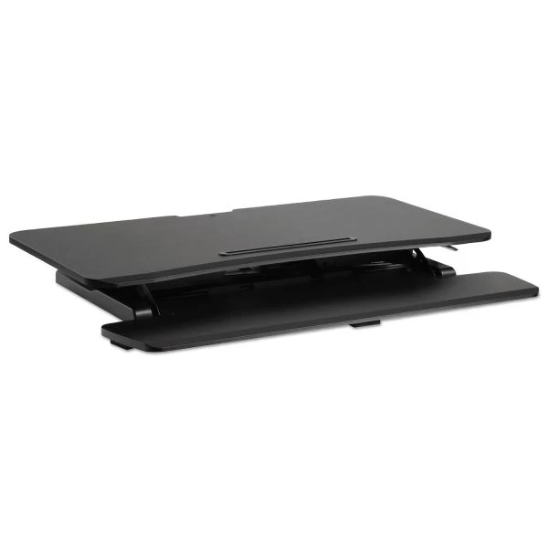 Alera AdaptivErgo Two-Tier Sit-Stand Lifting Workstation, 37.38" X 26.13" X 4.69" To 19.88", Black 2 Alera AdaptivErgo Two-Tier Sit-Stand Lifting Workstation, 37.38" X 26.13" X 4.69" To 19.88", Black - Image 2