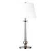 Wilmer 28" Tall Table Lamp With Fabric Shade In Brushed Nickel
