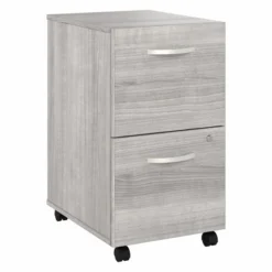 Bush Business Furniture Studio A 2 Drawer Mobile File Cabinet In Platinum Gray - Assembled