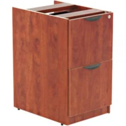 Alera Valencia Series Full Pedestal File, Left/Right, 2 Legal/Letter-Size File Drawers, Medium Cherry, 15.63" X 20.5" X 28.5" -office furniture sale f6a2f7a8dafe3fb54ae5efe456307fd93b