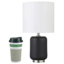 Lambert 15" Tall Ceramic Mini Lamp With Fabric Shade In Matte Black/Brushed Nickel/White 14 Lambert 15" Tall Ceramic Mini Lamp With Fabric Shade In Matte Black/Brushed Nickel/White -office furniture sale f6bad79c7cc1d38c8cb91772851173c935